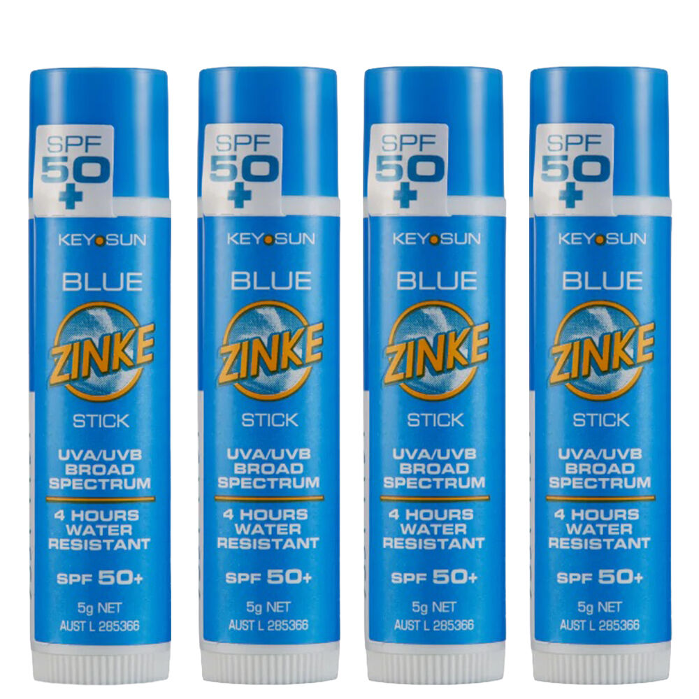 ZINKE SPF 50 Plus Blue Zinc Stick 5g Pack of 4