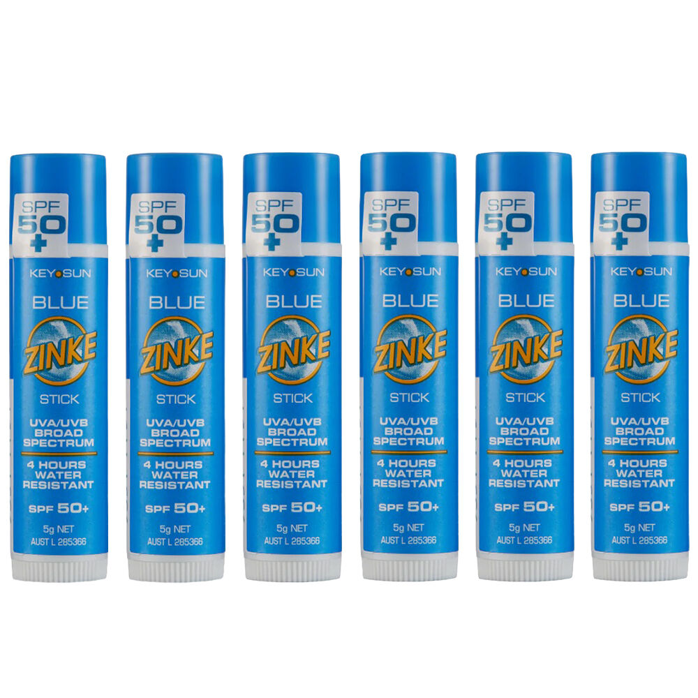 ZINKE SPF 50 Plus Blue Zinc Stick 5g Pack of 6