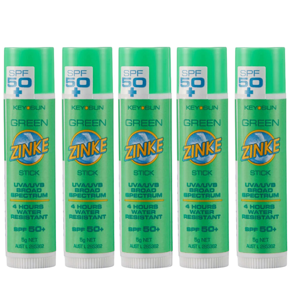 ZINKE SPF 50 Plus Green Zinc Stick 5g Pack of 5