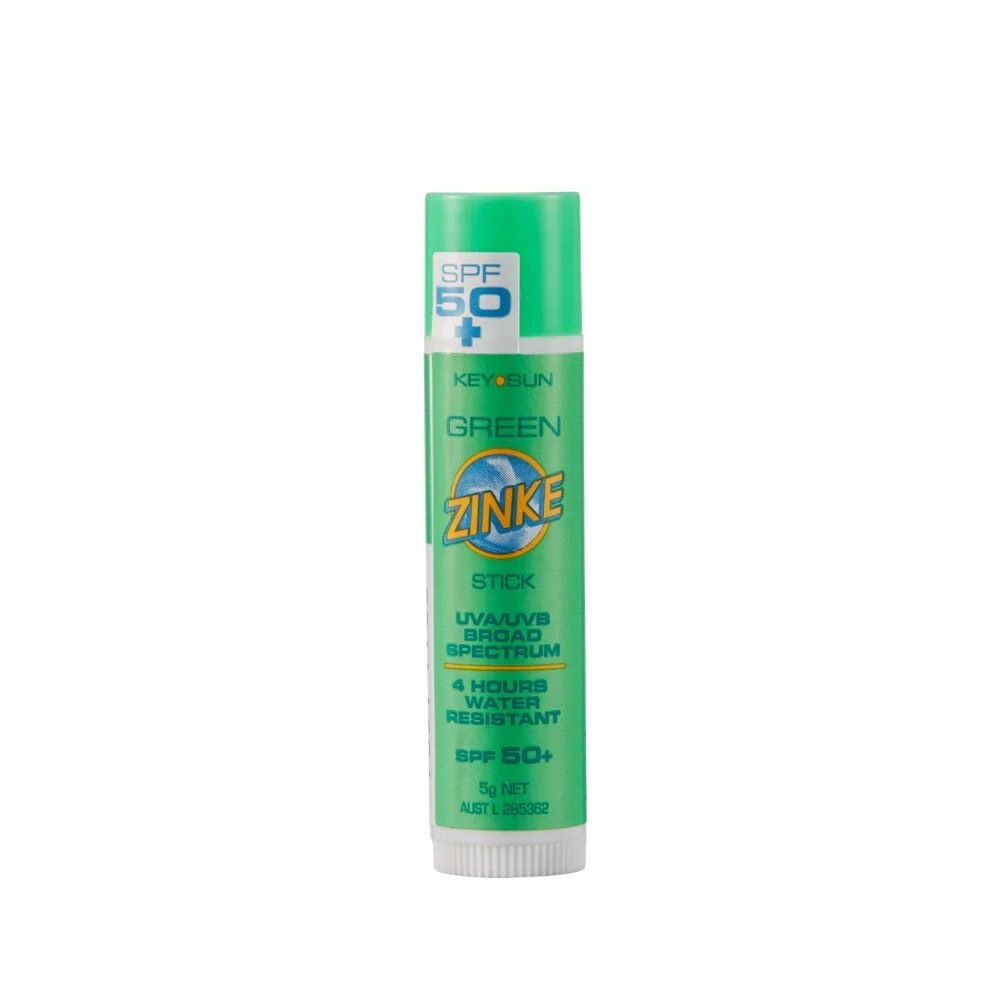 ZINKE SPF 50 Plus Green Zinc Stick 5g Broad Spectrum