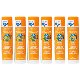 ZINKE SPF 50 Plus Orange Zinc Stick 5g Pack of 6