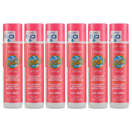 ZINKE SPF 50 Plus Pink Zinc Stick 5g Pack of 6