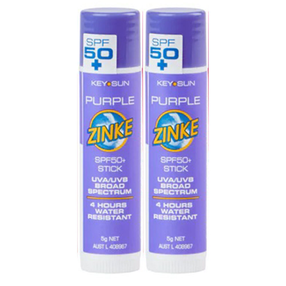 ZINKE SPF 50 Plus Purple Zinc Stick 5g Pack of 2