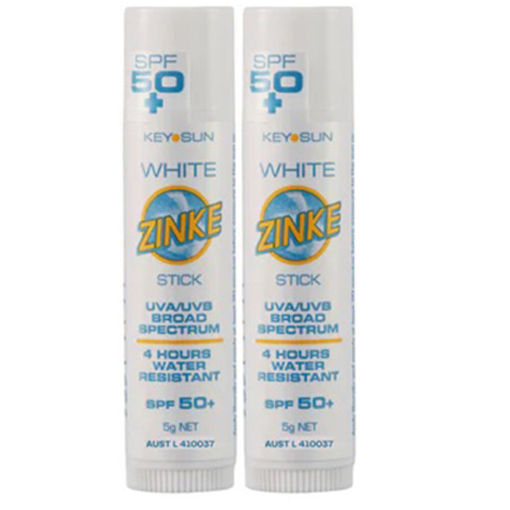 ZINKE SPF 50 Plus White Zinc Stick 5g Pack of 2