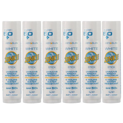 ZINKE SPF 50 Plus White Zinc Stick 5g Pack of 6