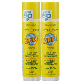 ZINKE SPF 50 Plus Yellow Zinc Stick 5g Pack of 2