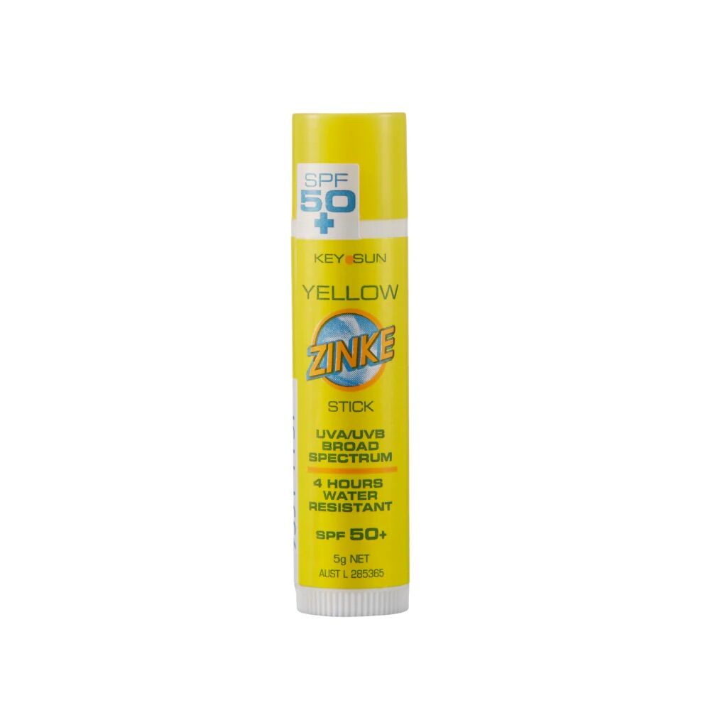 ZINKE SPF 50 Plus Yellow Zinc Stick 5g Broad Spectrum