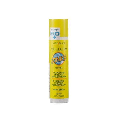 ZINKE SPF 50 Plus Yellow Zinc Stick 5g Broad Spectrum
