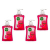 Dettol Antibacterial Liquid Hand Wash Raspberry 250mL Pack of 4