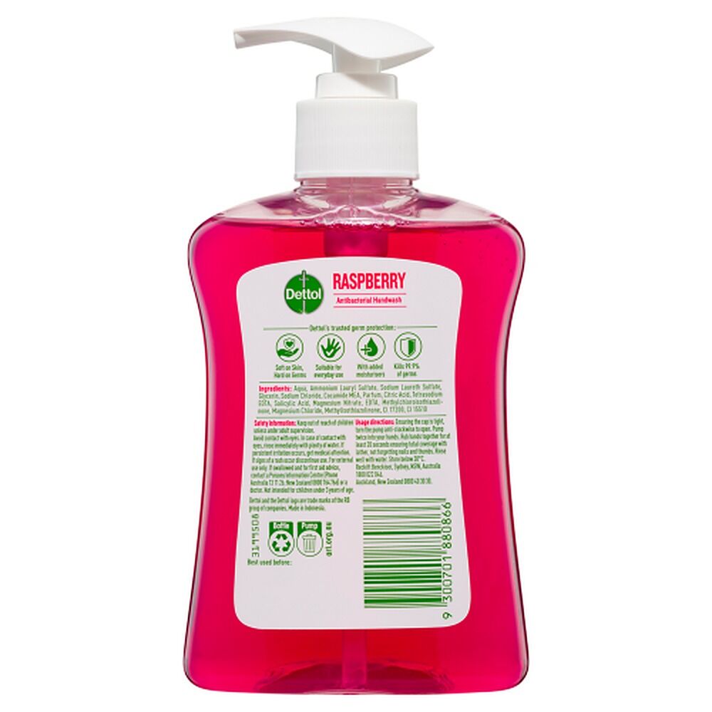Dettol Antibacterial Liquid Hand Wash Raspberry 250mL