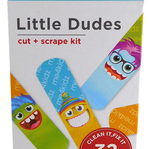 Surgical Basics Little Dudes Kids Wound Closure & Scrape Kit 32 Pieces