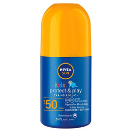 Nivea Sun Kids Protect & Play SPF50 Roll-On Sunscreen 65mL
