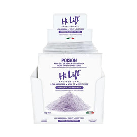 Hi Lift Violet Lavender Powder Bleach Sachets 30g Display of 12