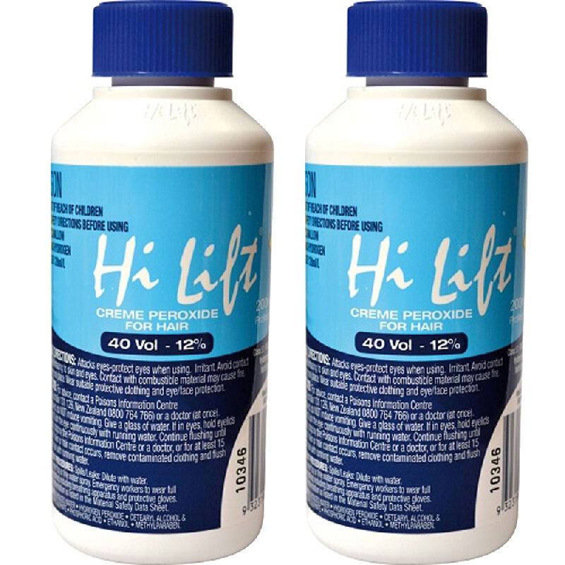Hi Lift Creme Peroxide Hair Developer 40 Vol 200ml 2 Pack
