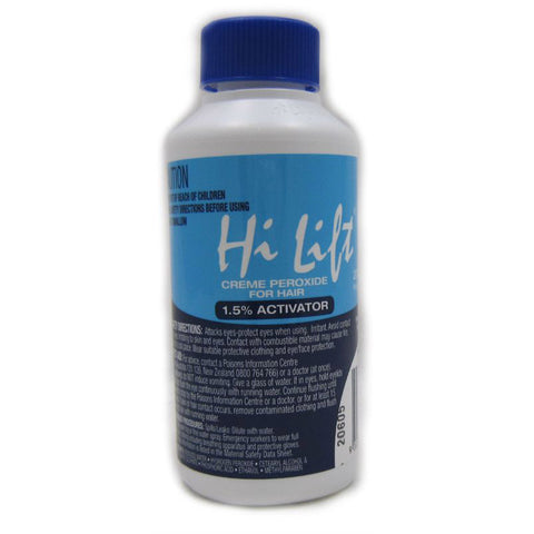Hi Lift 1.5% Creme Peroxide Activator 200ml Professional Hair Developer