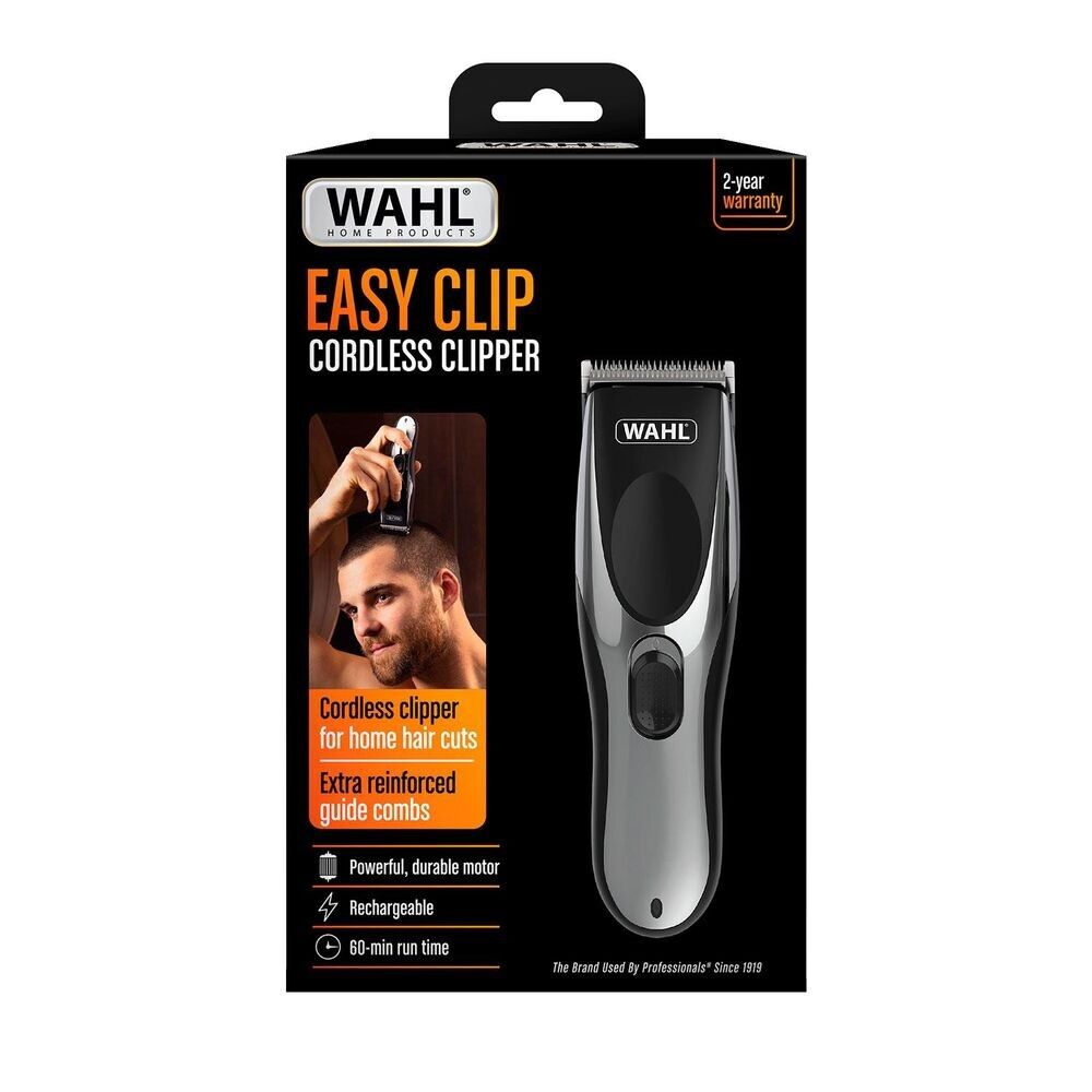 Wahl Easy Clip Rechargeable Cordless Hair Clipper + Blade Oil Care Kit