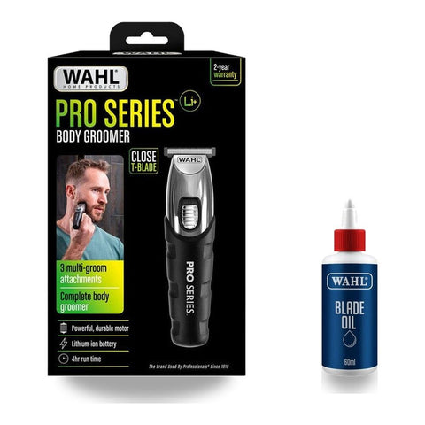 Wahl Pro Series Lithium-Ion Rechargeable Multigroomer + Blade Oil Care Kit