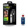 Wahl Ultimate Lithium-Ion Rechargeable Trimmer Combo + Blade Oil Care Kit