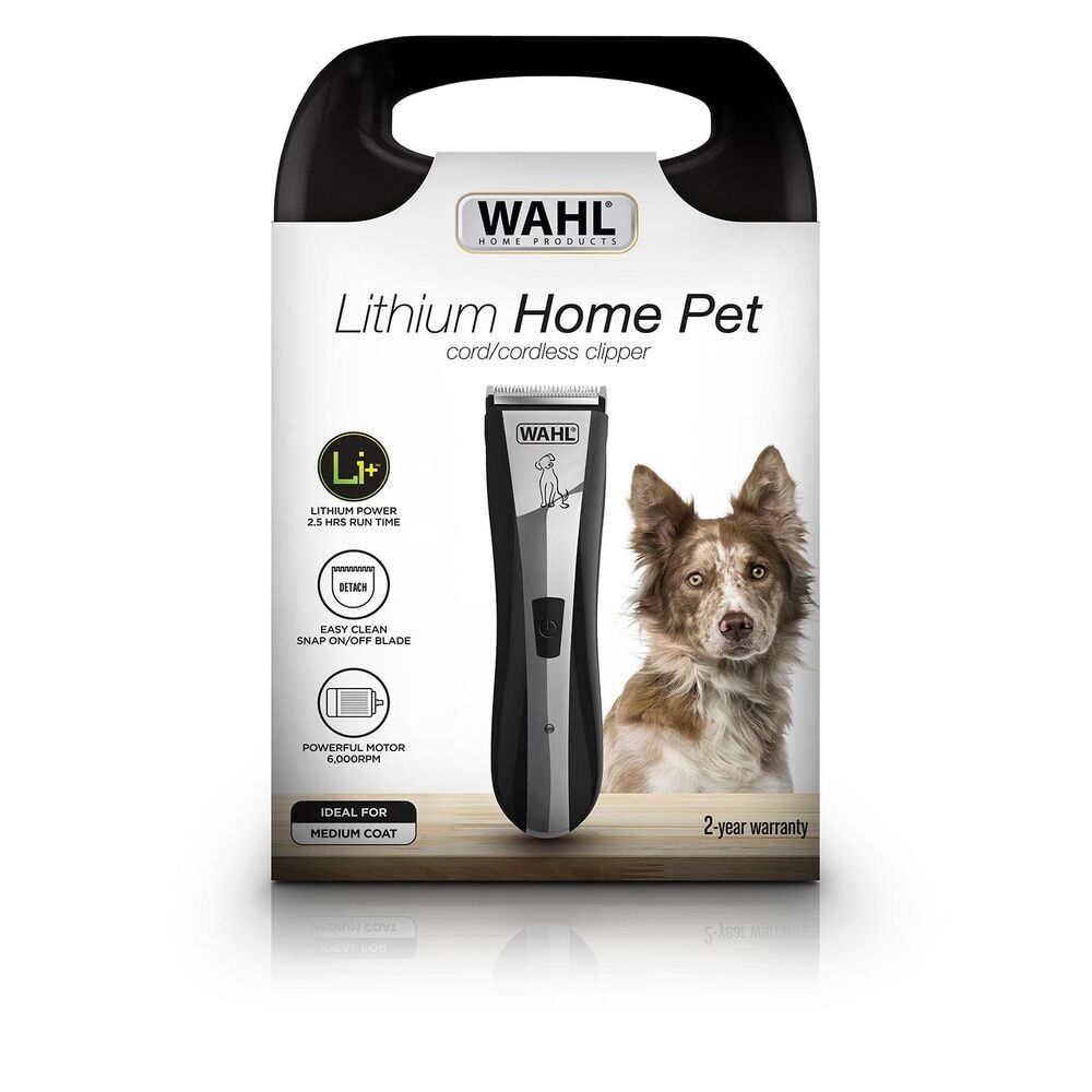 Wahl Lithium Home Pet Cord/Cordless Clipper + Blade Oil Care Kit