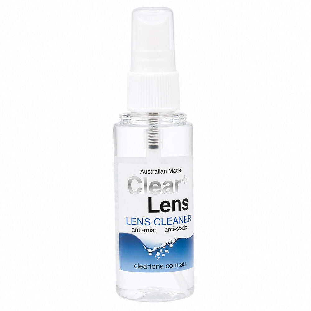 Clear Lens Cleaner Solution for Plastic and Glass Eyewear 2 x 60ml