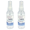 Clear Lens Cleaner Solution for Plastic and Glass Eyewear 2 x 60ml