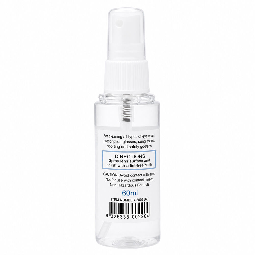 Clear Lens Plastic Eyeglass Glass Spectacle Lens Cleaner Solution 60ml