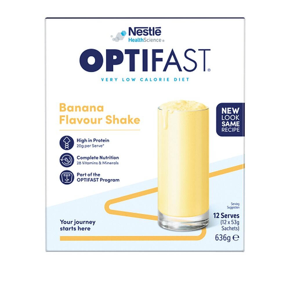 Optifast VLCD Shake Banana Flavour 12 Pack