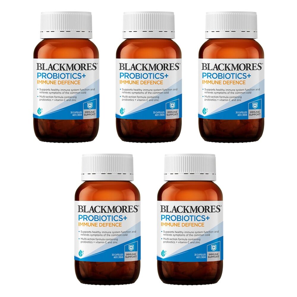 Blackmores Probiotics+ Immune Defence 30 Capsules Pack of 5