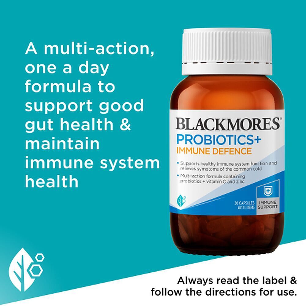 Blackmores Probiotics+ Immune Defence 30 Capsules
