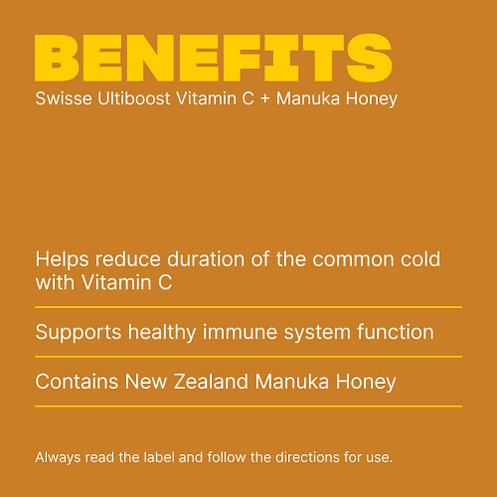 Swisse Ultiboost Vitamin C + Manuka Honey 120 Tablets