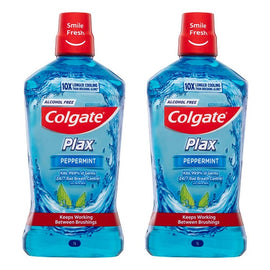 Colgate Plax Alcohol Free Peppermint Mouthwash 1L x 3 Bundle of 2