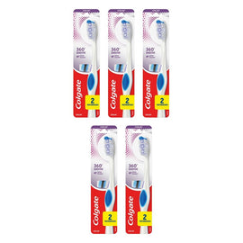 Colgate 360 Sensitive Pro-Relief Toothbrush Extra Soft 2 Pack Bundle of 5