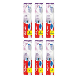 Colgate 360 Sensitive Pro-Relief Toothbrush Extra Soft 2 Pack Bundle of 6