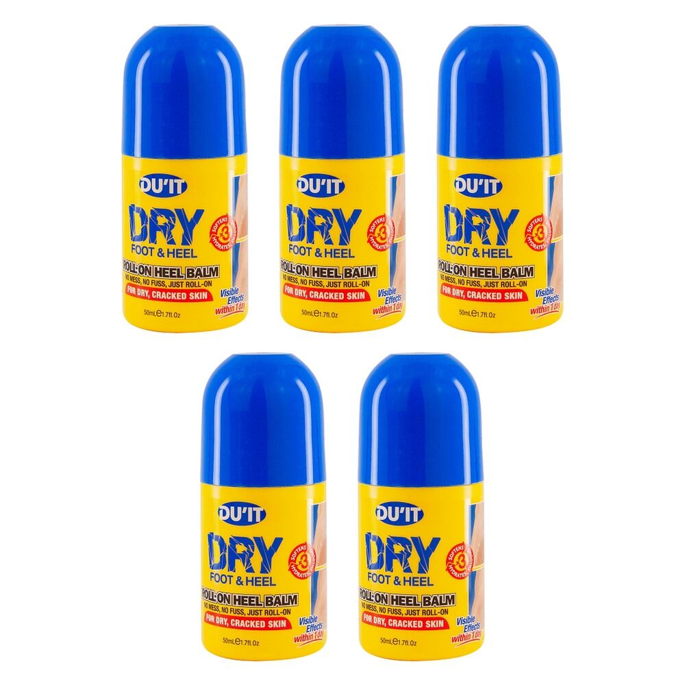 DU'IT Roll-On Heel & Foot Balm 50mL Pack of 5
