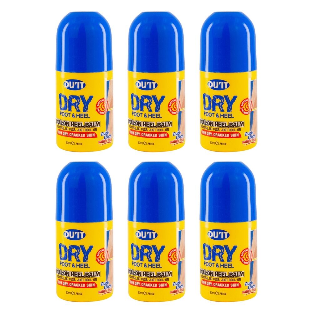DU'IT Roll-On Heel & Foot Balm 50mL Pack of 6