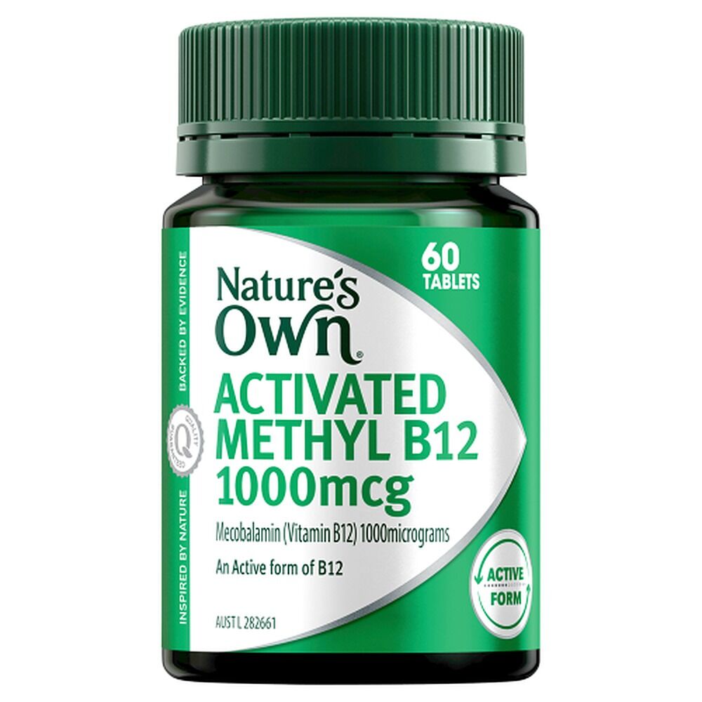 Nature's Own Activated Methyl B12 1000mcg 60 Tablets