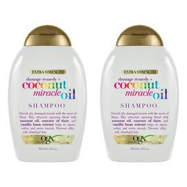 OGX Damage Remedy+ Coconut Miracle Oil Shampoo Extra Strength 385mL Pack of 2