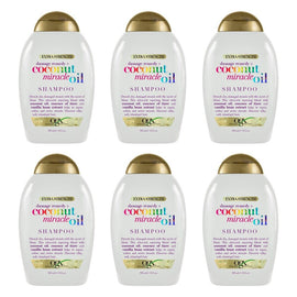 OGX Damage Remedy+ Coconut Miracle Oil Shampoo Extra Strength 385mL Pack of 6