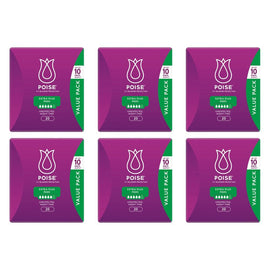 Poise Extra Plus Pads 20 Pack x 3 Bundle of 6