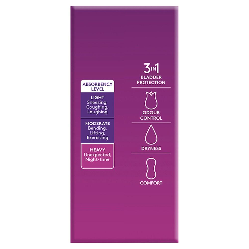 Poise Extra Plus Pads 20 Pack x 3