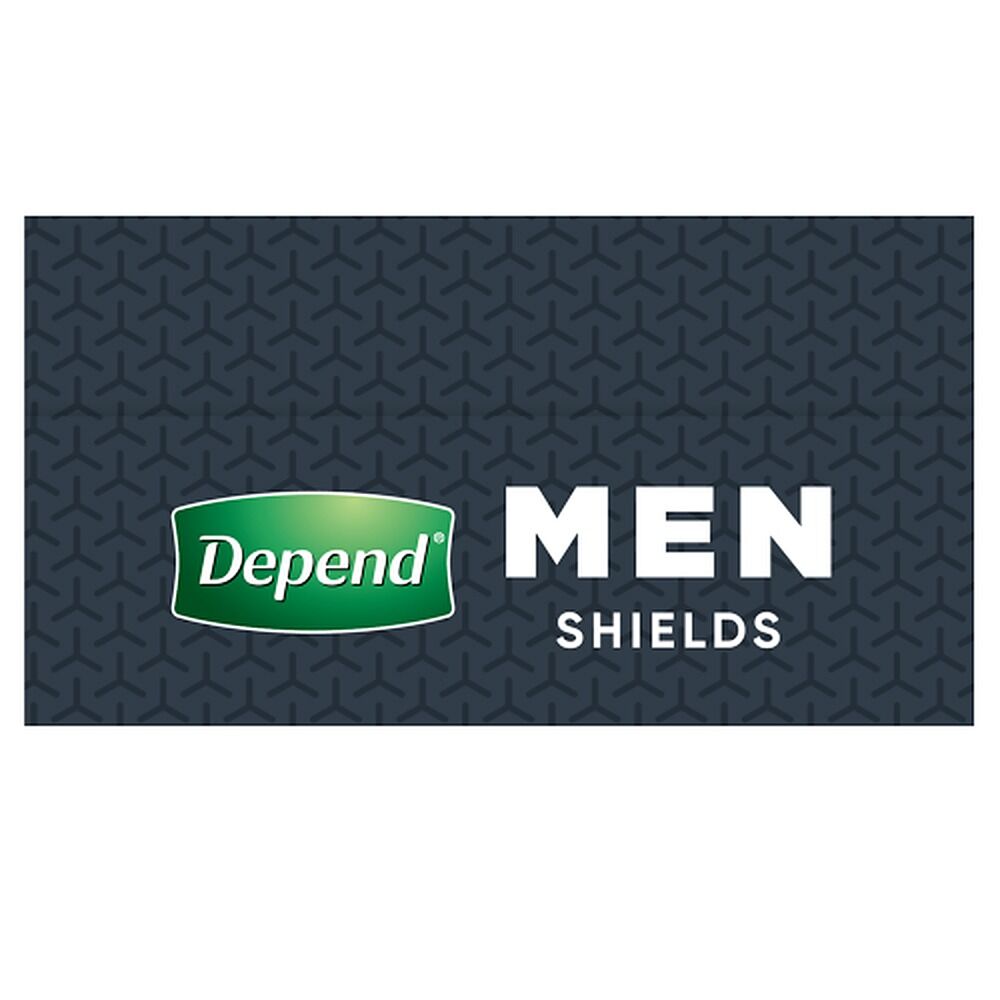 Depend Shields for Men Light 14 Pack x 6