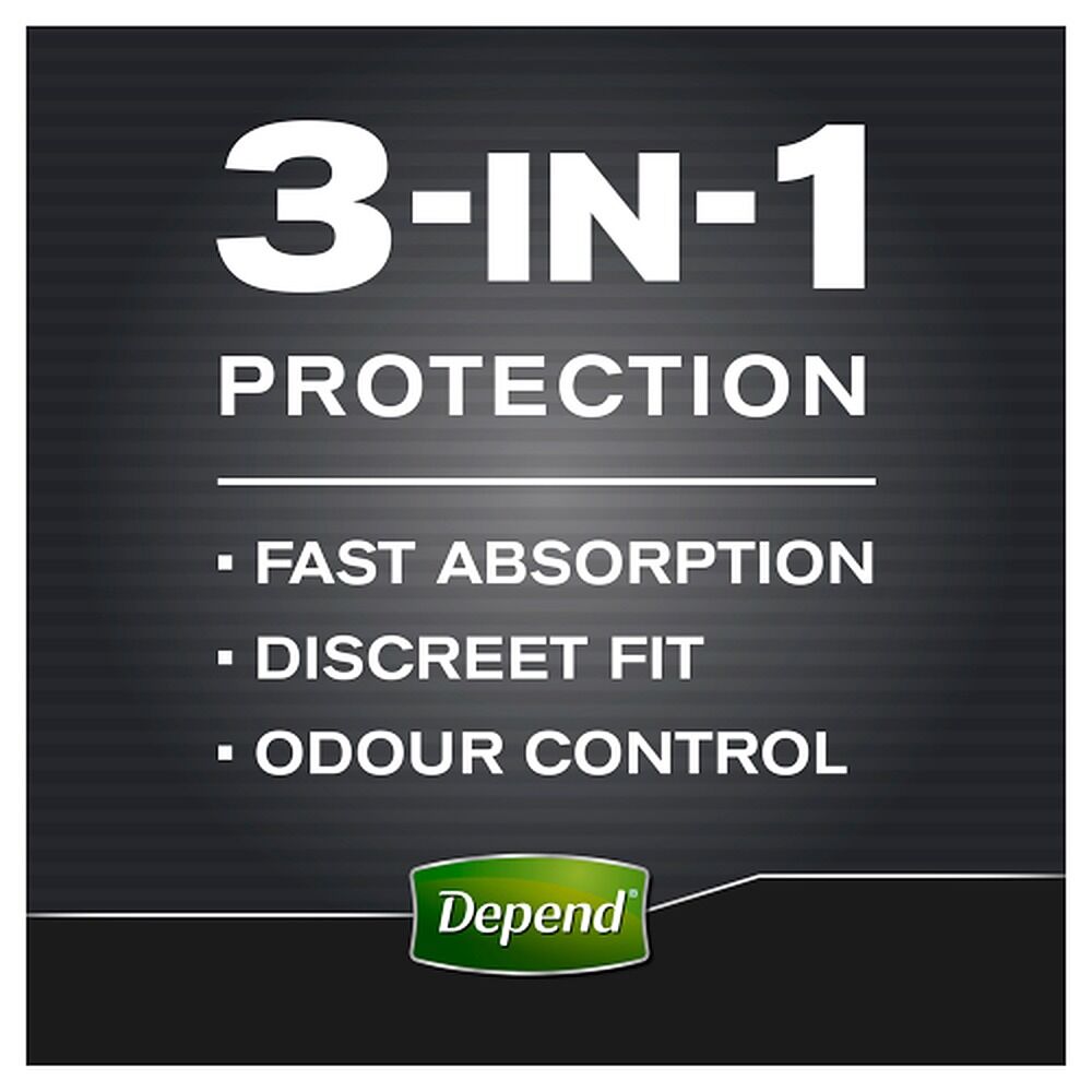 Depend Shields for Men Light 14 Pack x 6