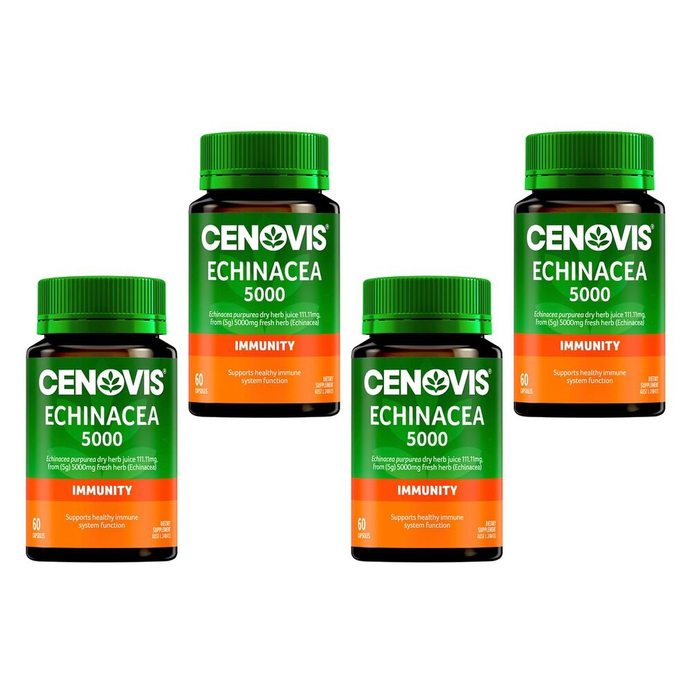 Cenovis Echinacea 5000 Immunity 60 Capsules Pack of 4