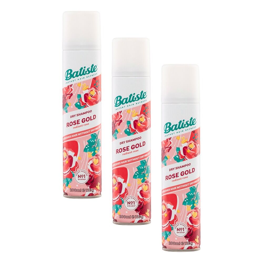 Batiste Rose Gold Dry Shampoo 200mL Pack of 3