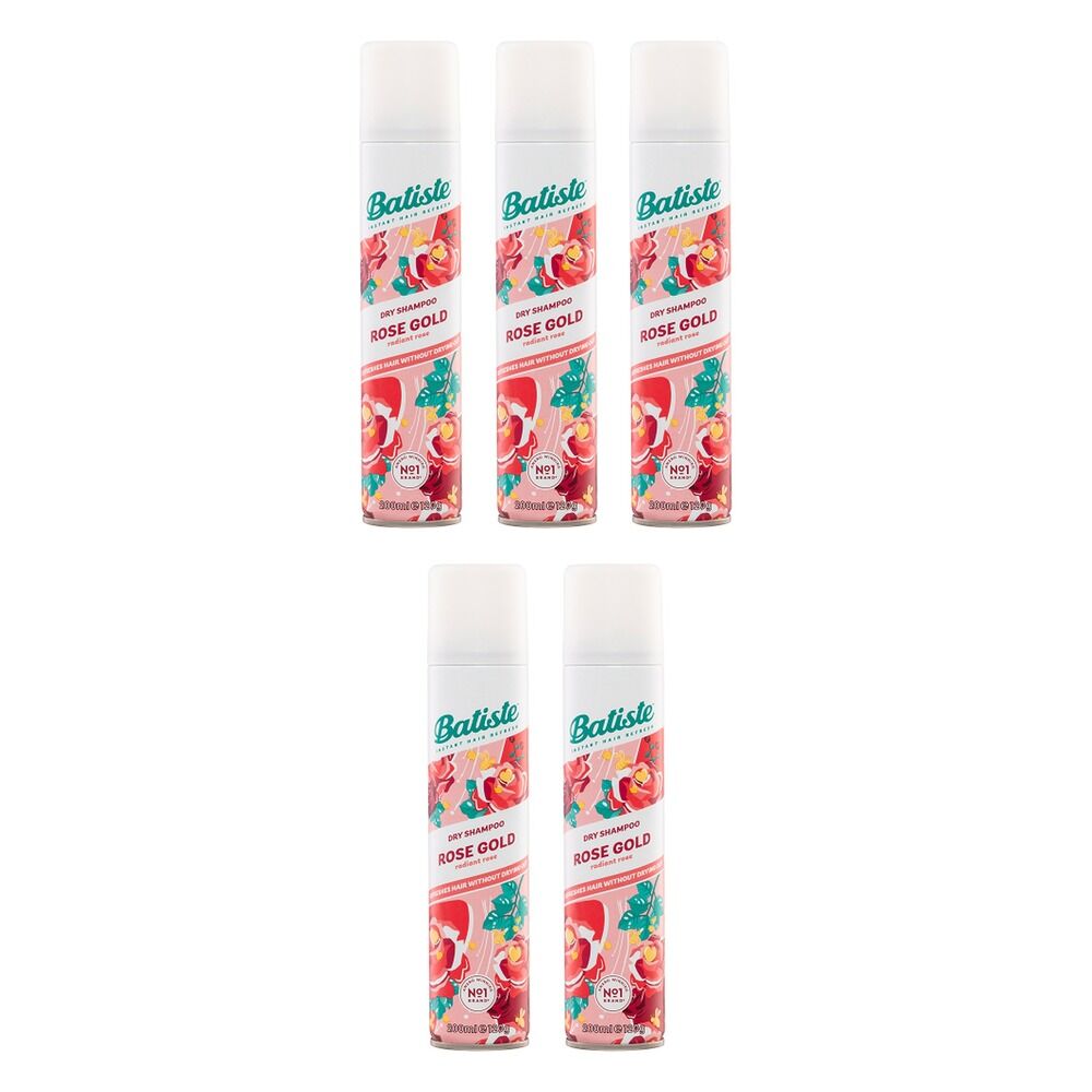 Batiste Rose Gold Dry Shampoo 200mL Pack of 5