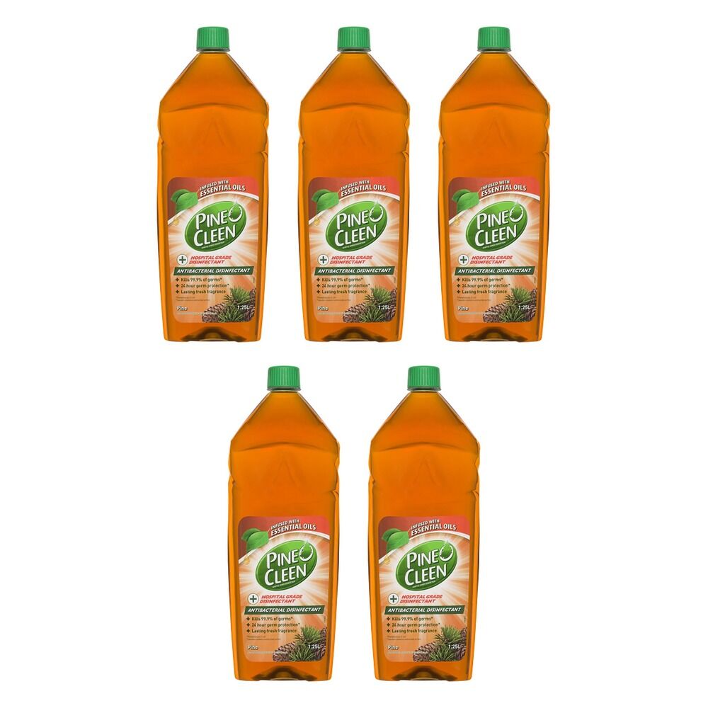 Pine O Cleen Antibacterial Disinfectant Liquid Pine 1.25L x 8 Bundle of 5
