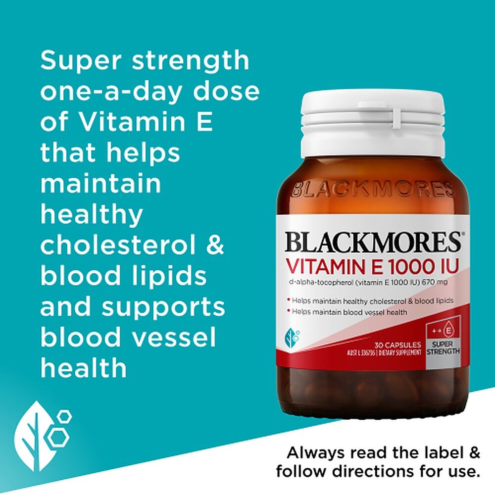 Blackmores Vitamin E 1000 IU 30 Capsules