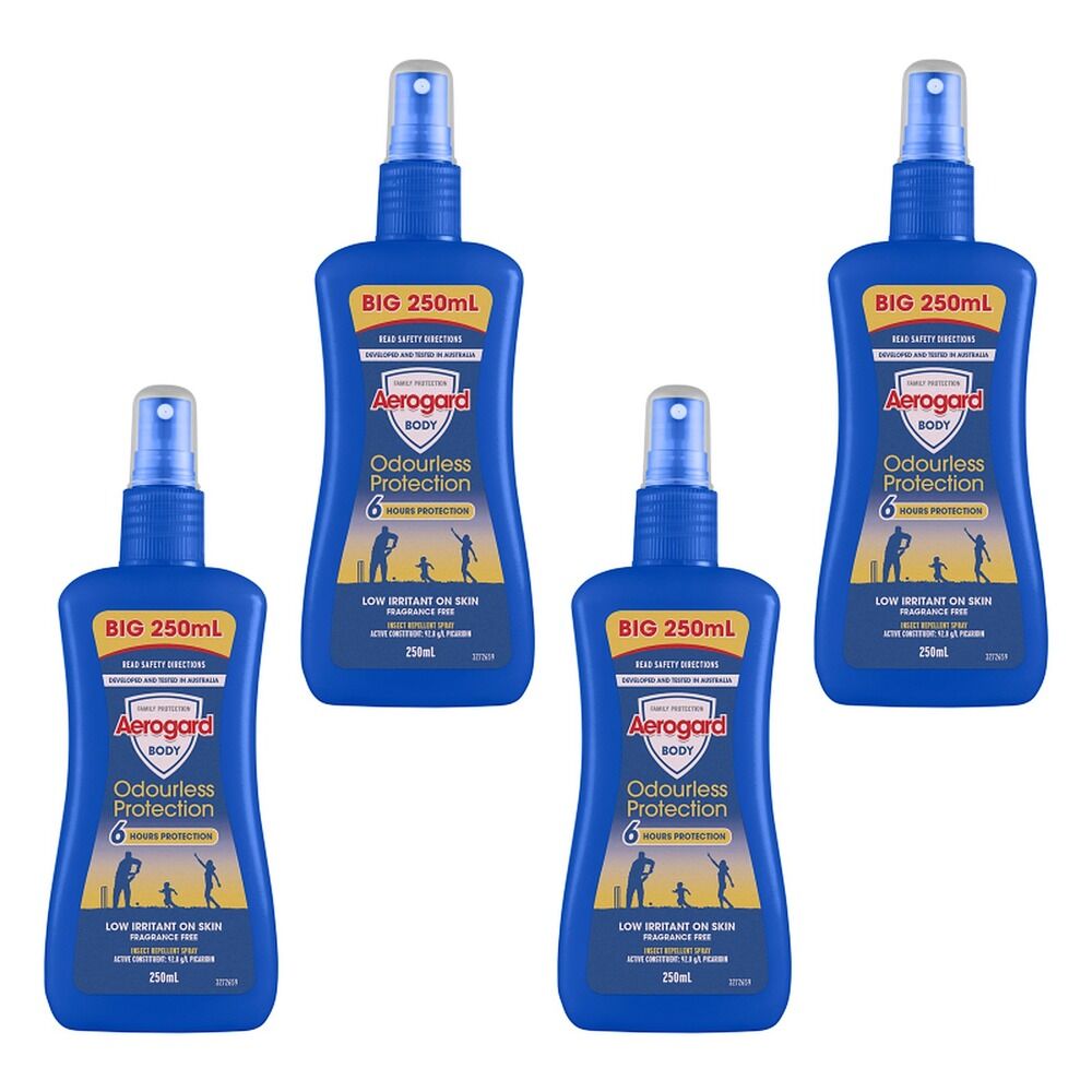 Aerogard Odourless Protection Pump 250mL Pack of 4