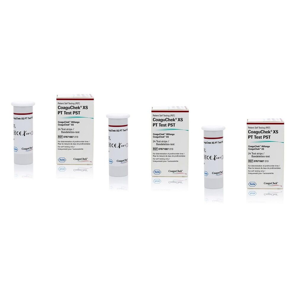 CoaguChek XS PT Test 24 Strips Pack of 3