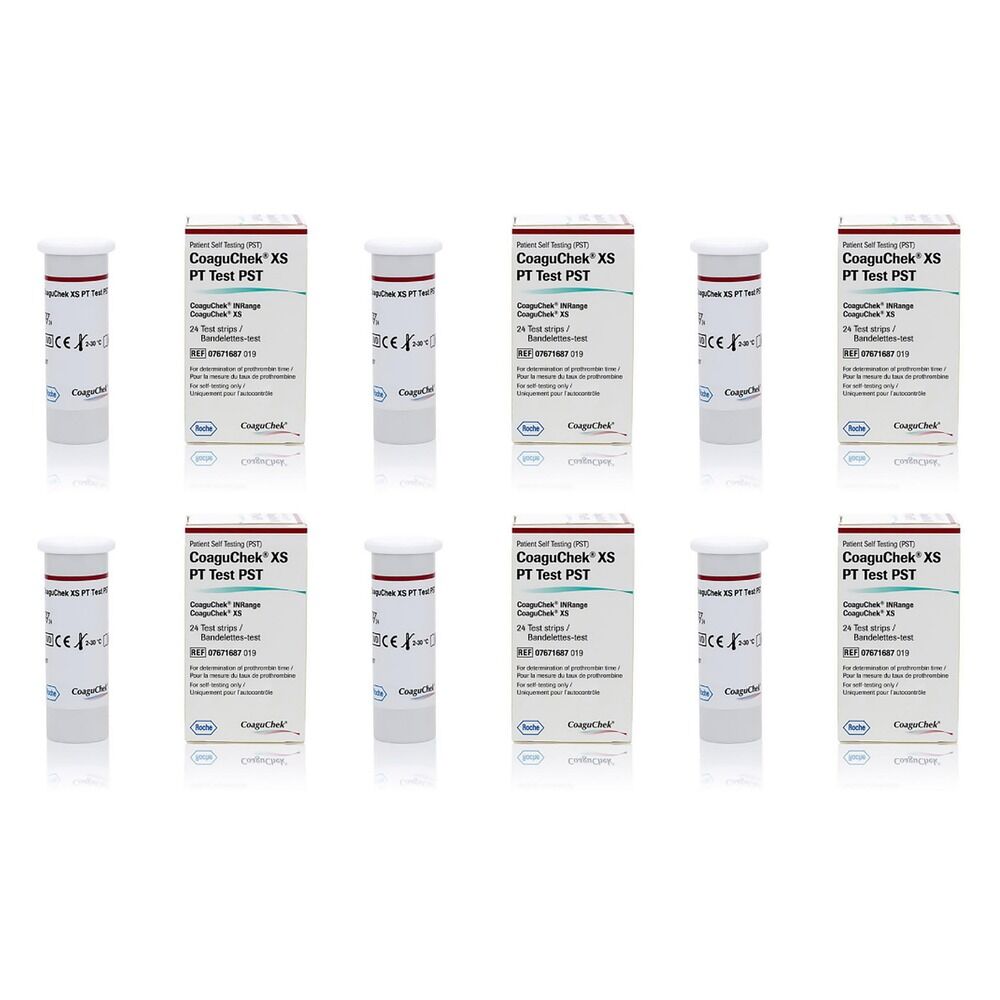 CoaguChek XS PT Test 24 Strips Pack of 6